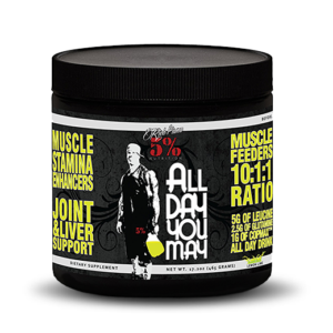 Rich Piana 5% Nutrition All Day You May BCAA & Joint Recovery Drink  17.2oz  30 Servings